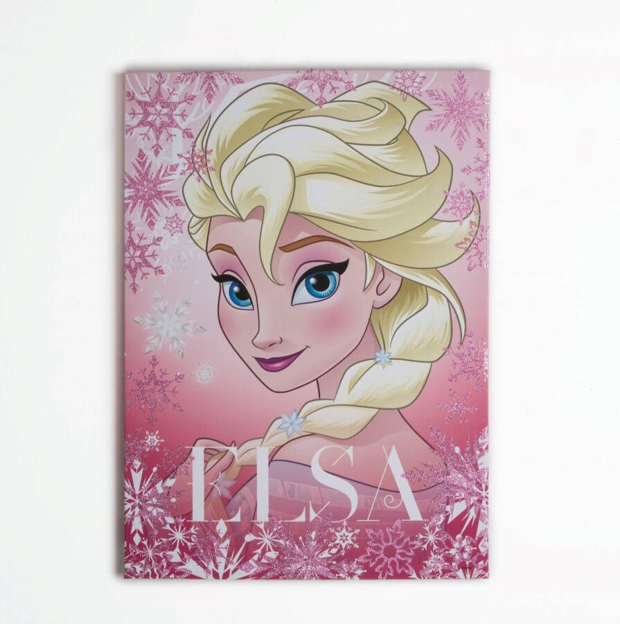 Disney Frozen | Elsa Canvas Met Glitter 70x50 Cm