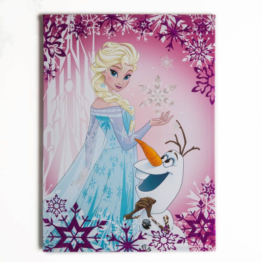 Disney Frozen | Elsa & Olaf Canvas Met Glitter 50x70 Cm