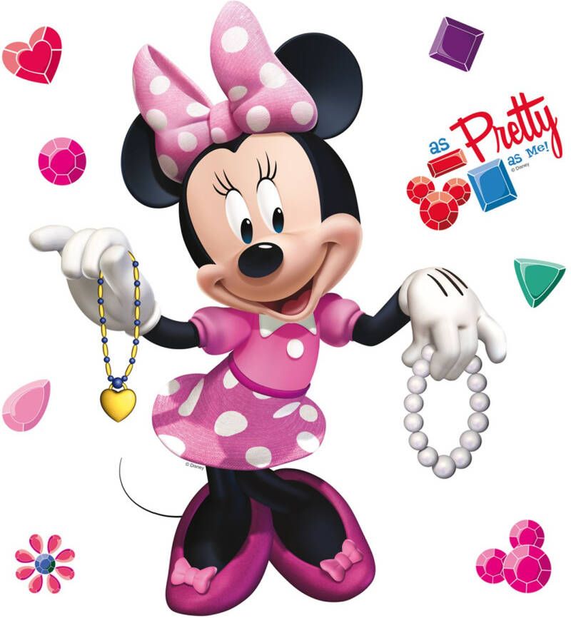 Disney Muursticker Minnie Mouse Roze 30 X 30 Cm 600215