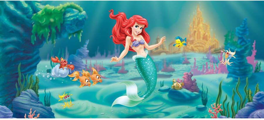 Disney Poster Ariel De Kleine Zeemeermin Groen Blauw En Rood 202 X 90 Cm