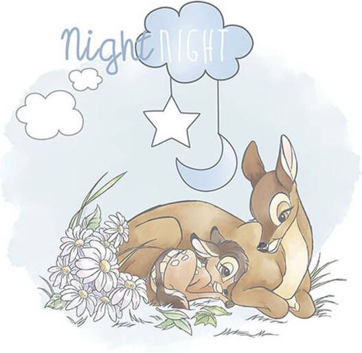 Disney Poster Bambi Good Night Blauw En Beige 30 X 40 Cm 610095