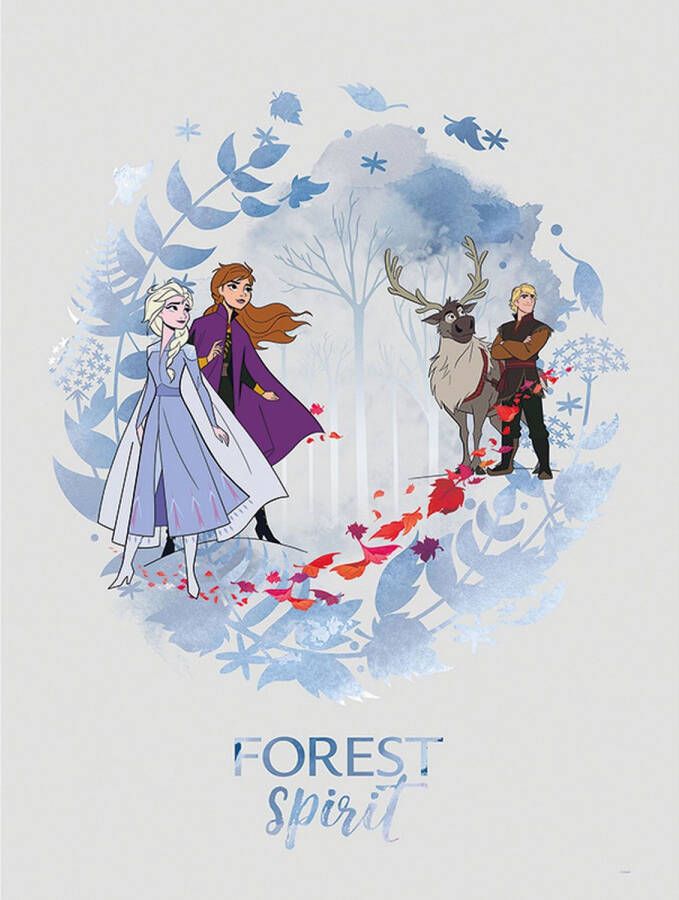 Disney Poster Frozen Blauw 30 X 40 Cm 610143