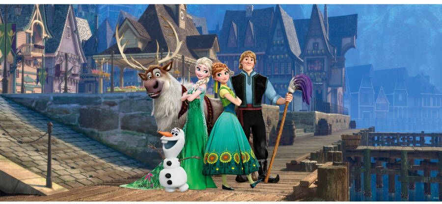 Disney Poster Frozen Blauw Groen En Bruin 202 X 90 Cm 600885