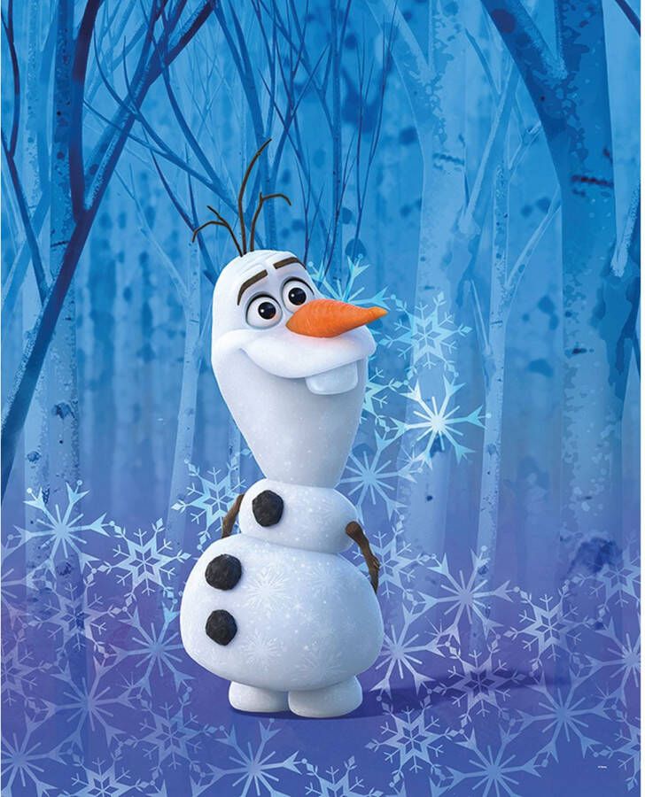 Disney Poster Frozen Olaf Blauw 40 X 50 Cm 610147