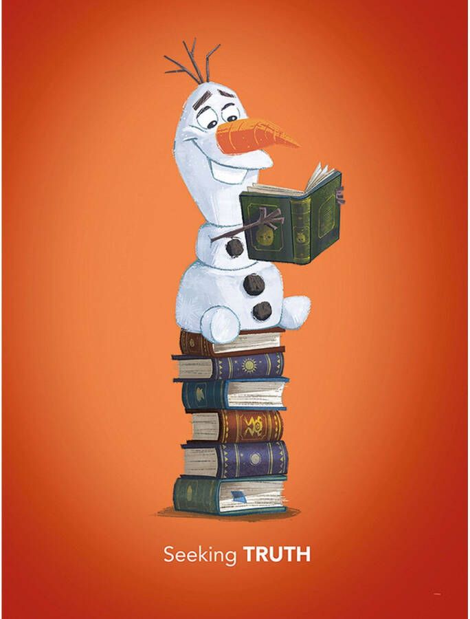 Disney Poster Frozen Olaf Oranje 30 X 40 Cm 610149