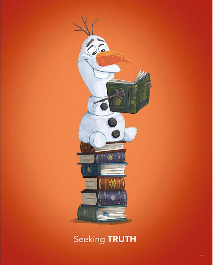 Disney Poster Frozen Olaf Oranje 40 X 50 Cm 610150