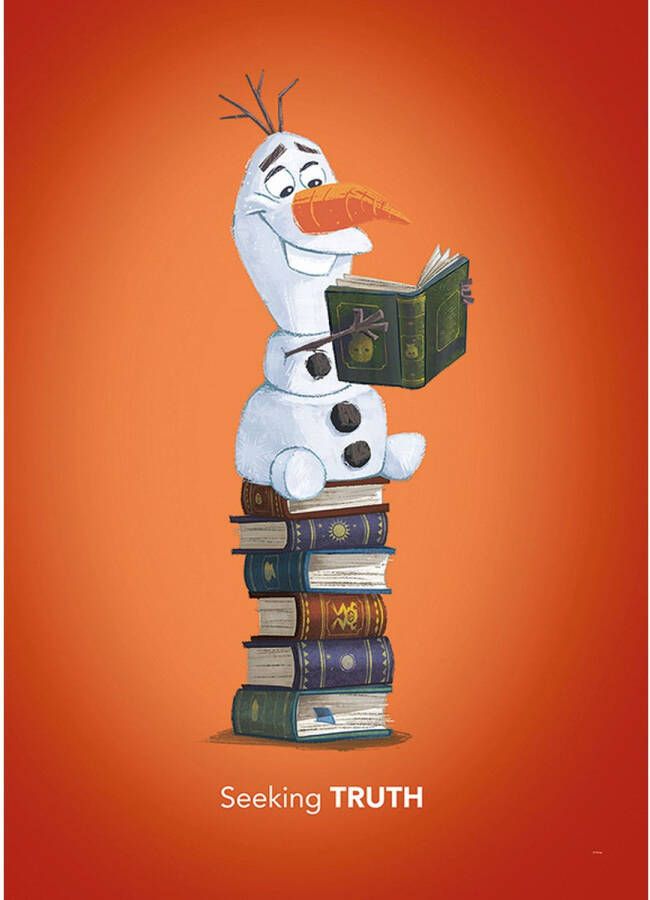 Disney Poster Frozen Olaf Oranje 50 X 70 Cm 610151