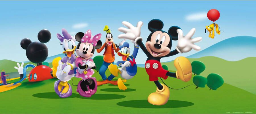 Disney Poster Mickey Mouse Blauw En Groen 202 X 90 Cm 600877