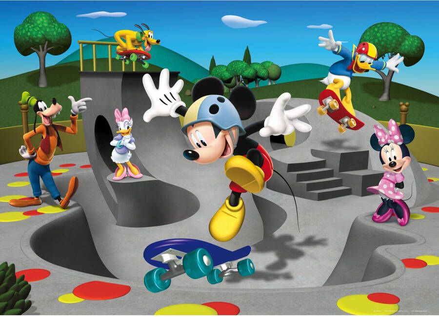 Disney Poster Mickey Mouse Grijs Groen En Blauw 160 X 110 Cm 600658