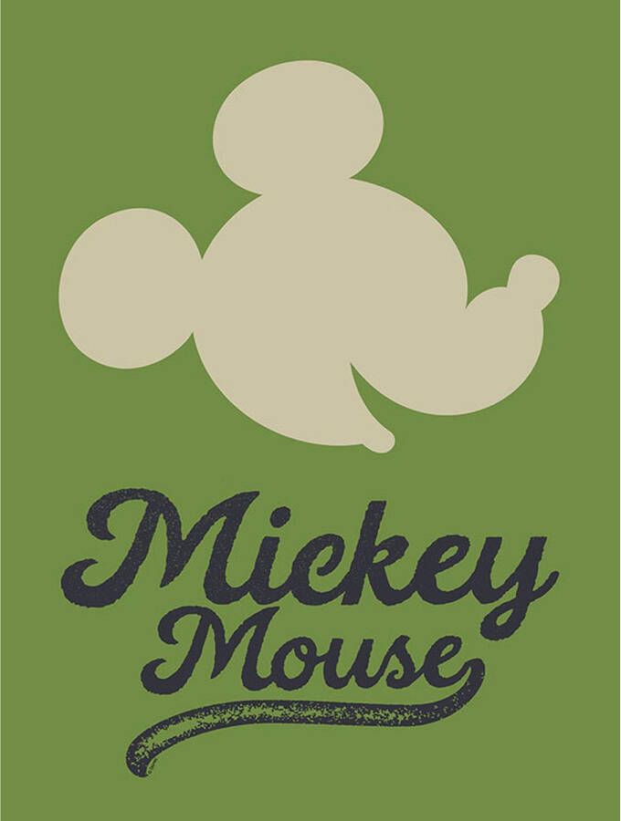 Disney Poster Mickey Mouse Groen 30 X 40 Cm 610116