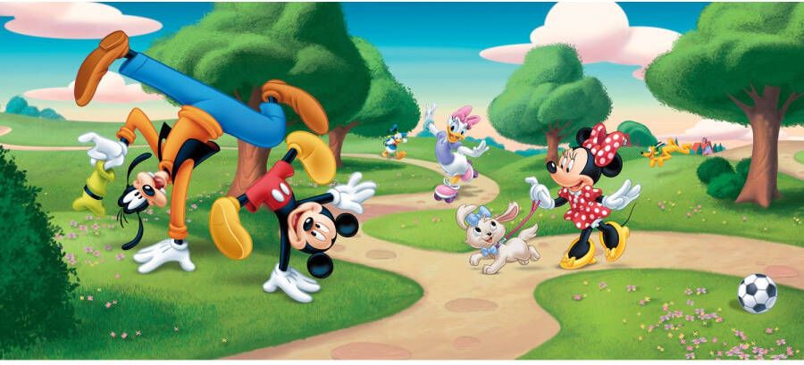 Disney Poster Mickey Mouse Groen Blauw En Rood 202 X 90 Cm 600871