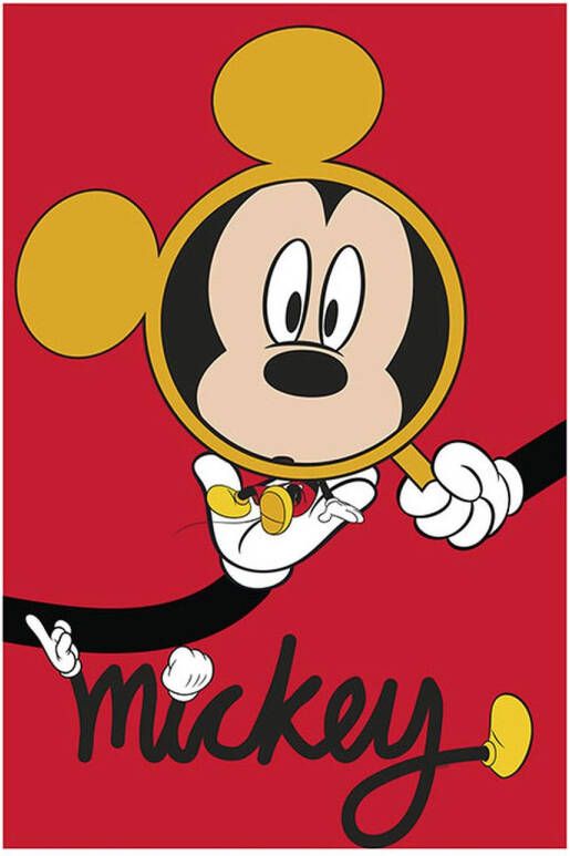 Disney Poster Mickey Mouse Rood 50 X 70 Cm 610121