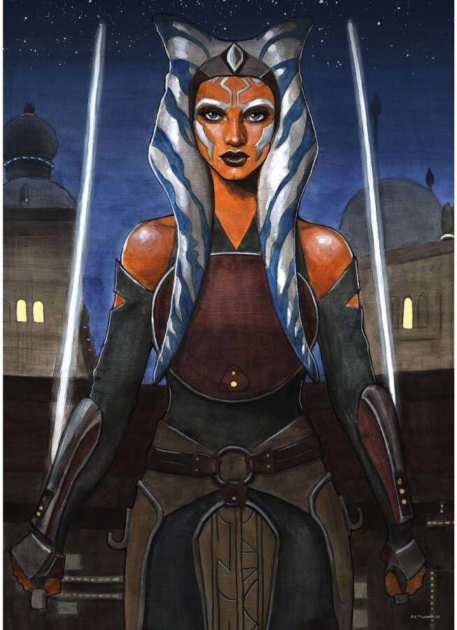 Disney Poster Star Wars Ahsoka Bruin En Blauw 50 Cm X 70 Cm 612863