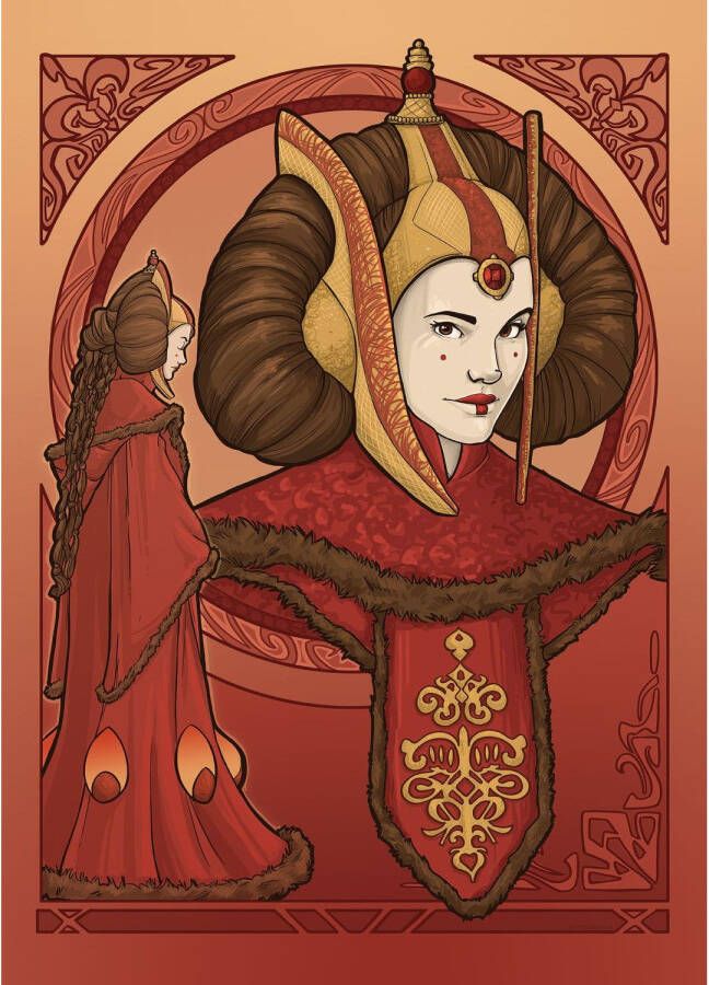 Disney Poster Star Wars Padmé Amidala Rood 50 Cm X 70 Cm 612866