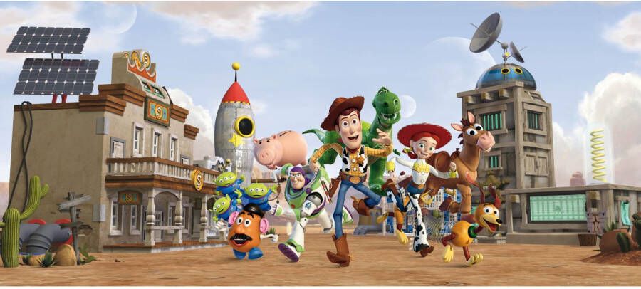 Disney Poster Toy Story Beige Blauw En Groen 202 X 90 Cm 600874