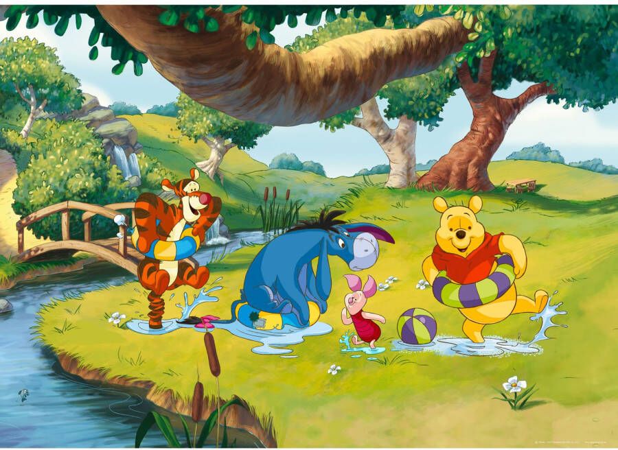 Disney Poster Winnie De Poeh Groen Geel En Blauw 160 X 110 Cm 600653