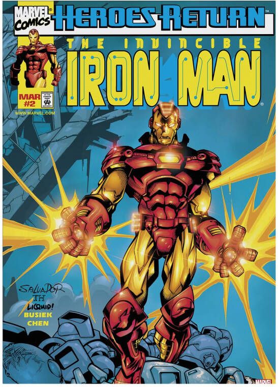 Disney The Invincible Iron Man Canvas 70x50 Cm