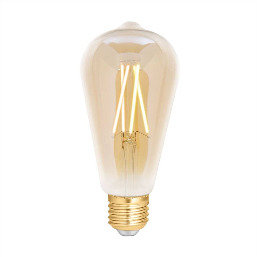 Merkloos Wiz Smart Wifi E27 Edison Filament Amber 6.5w 720lm 820-845 Afstembaar Wit | Dimbaar Vervangt