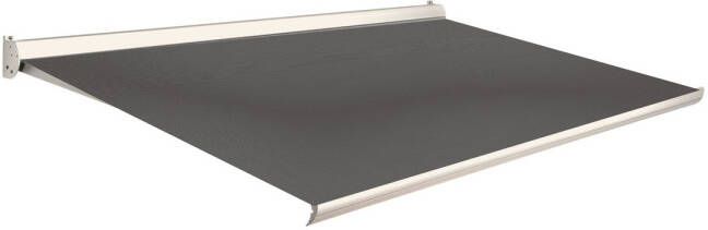 Domasol Knikarmscherm F10 Manueel Ral9001 Donker Grijs Doek D367 300x250cm