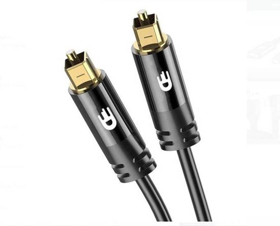 Drivv. Premium Toslink Optische Kabel Optische Audiokabel Male To Male 3 Meter Zwart