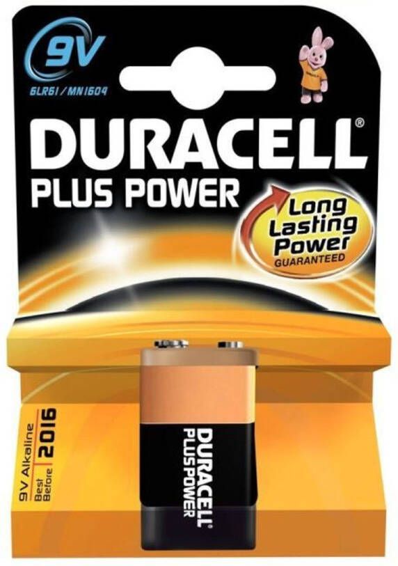 Duracell Alkalinebatterij 9vx1 Plus Power (6lr61)