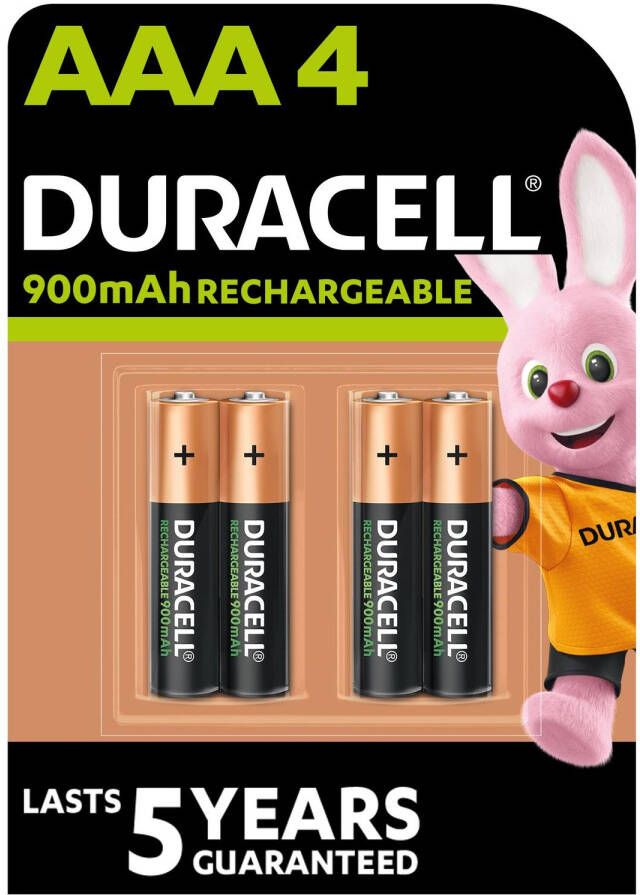 Duracell Oplaadbaar Batterij Ni-mh Staych Aaa 800 Mah 4 Stuks