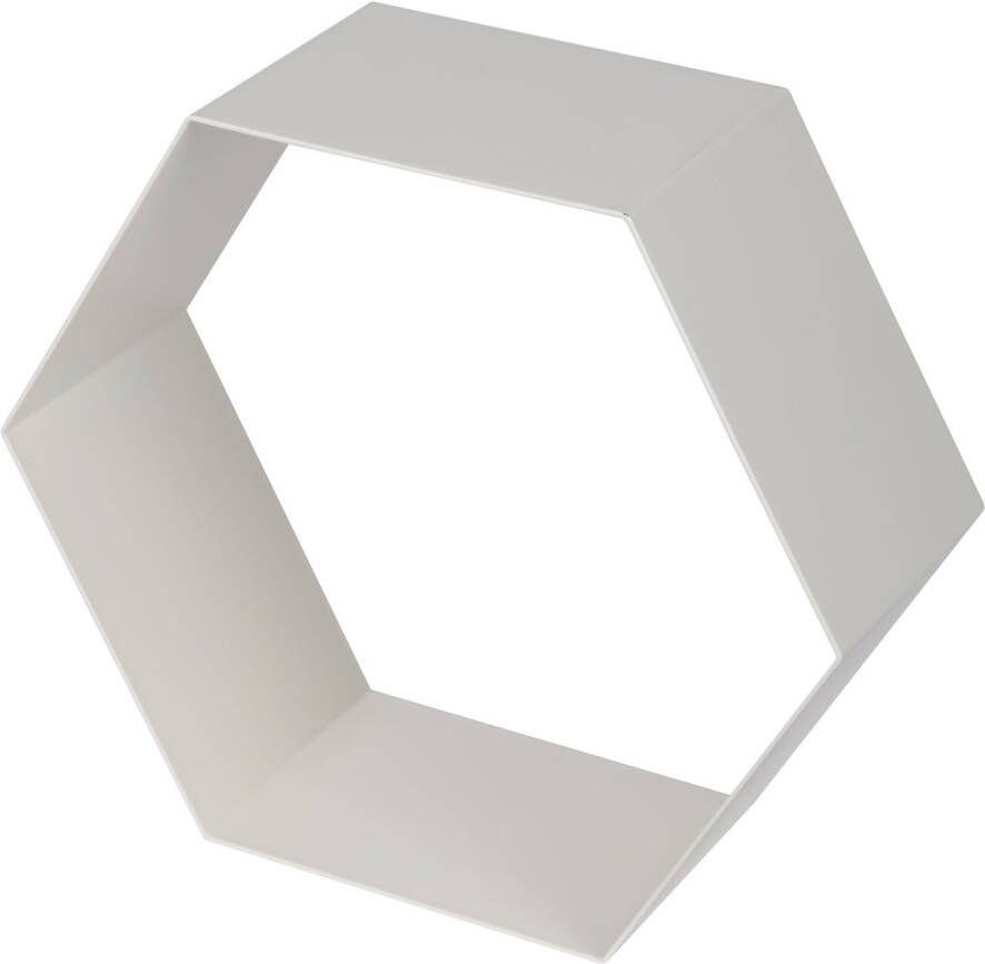 Duraline Schap Hexagon Wit Metaal 1 5mm 32x28x12cm