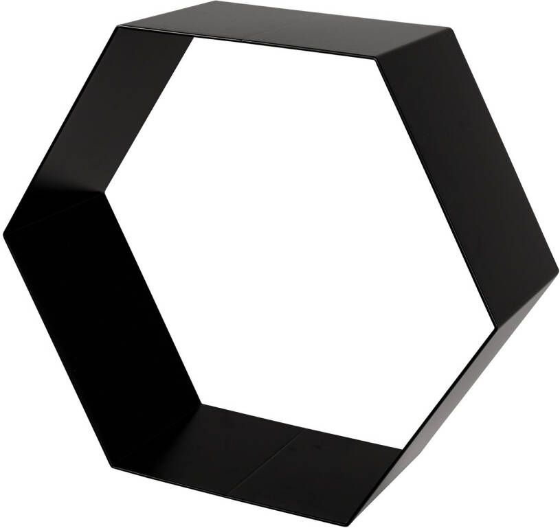 Duraline Schap Hexagon Zwart Metaal 1 5mm 32x28x12cm