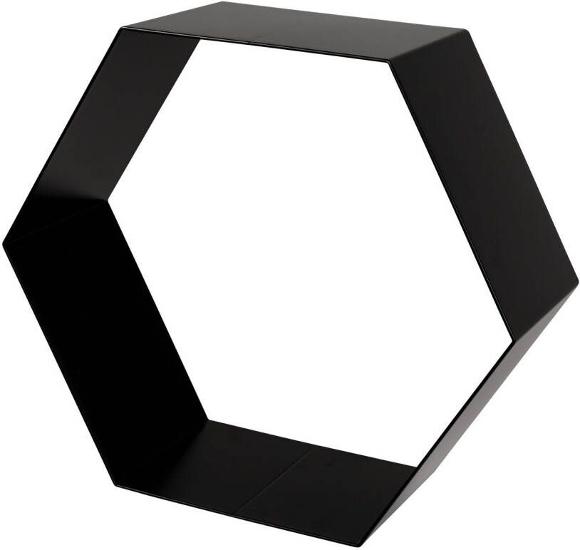 Duraline Schap Hexagon Zwart Metaal 1 5mm 32x28x12cm