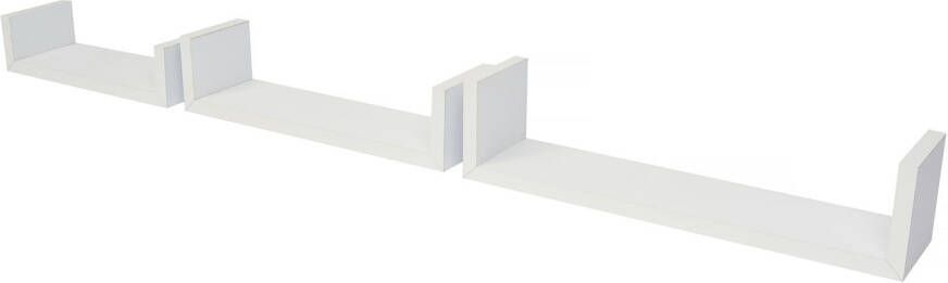 Duraline U-wandplank Wit Pvc 42x10x10cm 3 Stuks