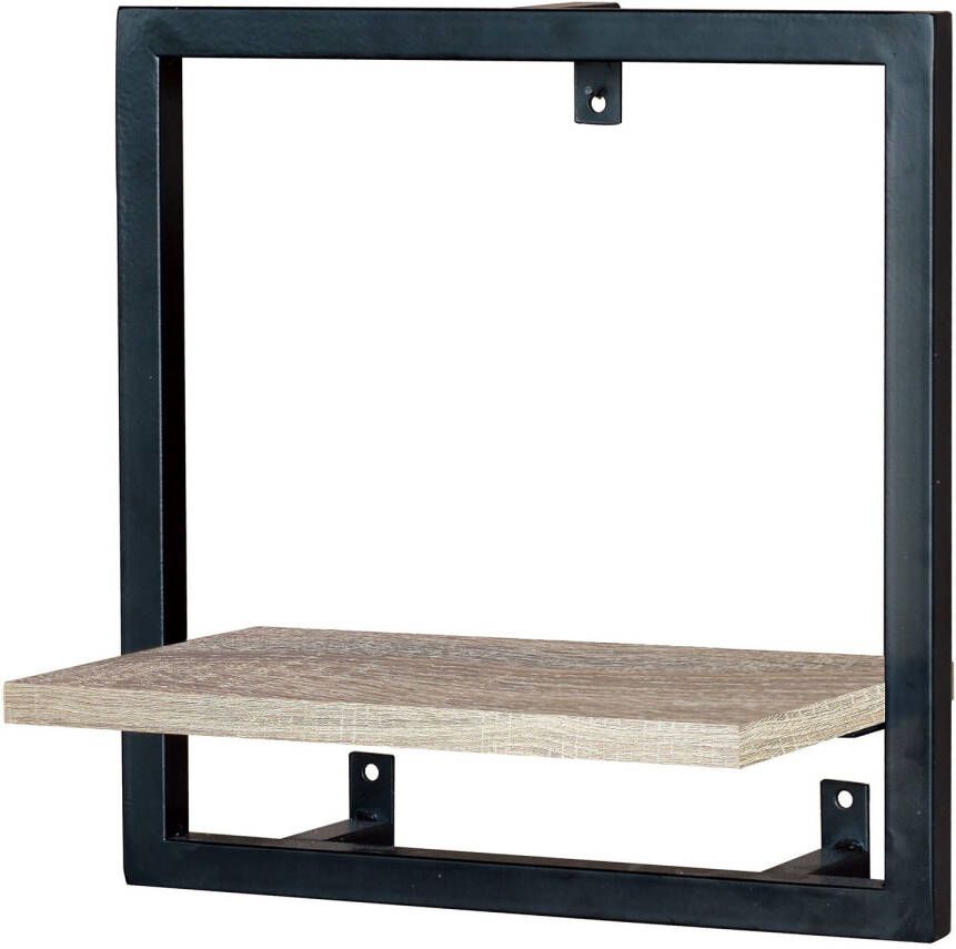 Duraline Zwart Stalen Frame + Legplanken 35x20x35cm