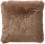 Dutch Decor FLUFFY Kussenhoes 60x60 cm superzacht XL kussensloop Tobacco Brown bruin - Thumbnail 2