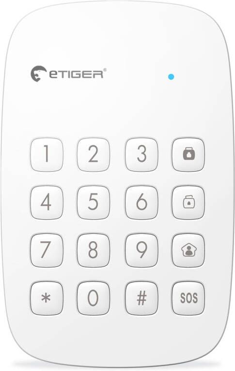 E-Tiger Etiger Bedieningspaneel Alarm Rfid