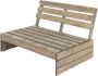 ECD Germany Tuinbank 3 Zits Met Hoge Rug Massief Hout 120x76 5x80 Cm Grijs Verkleurd - Thumbnail 3