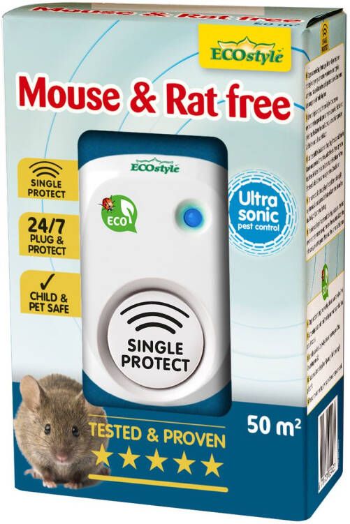 EcoStyle Muizen- En Rattenverjager Mouse & Rat Free 50m²