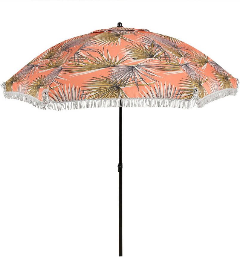 Edelman Mood Collection Parasol Palm Leaves Oranje Ø220 Cm
