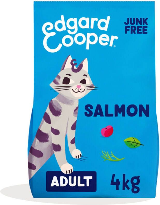 Edgard & Cooper Kattenvoer Adult Zalm 3 X 4 Kg Voordeelverpakking