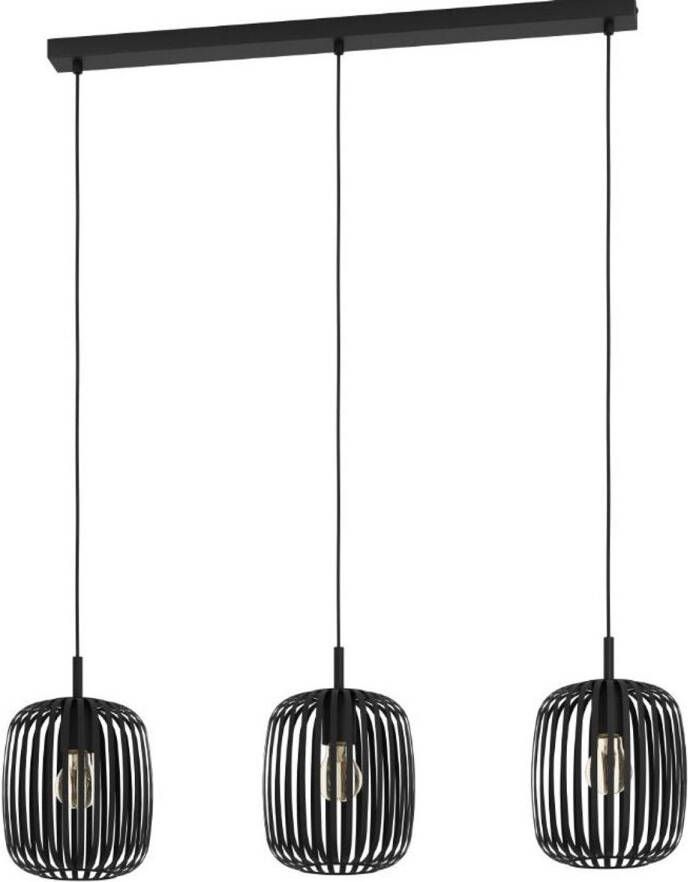 EGLO  Romazzina Hanglamp - E27 - 90 cm - Zwart - Foto 3