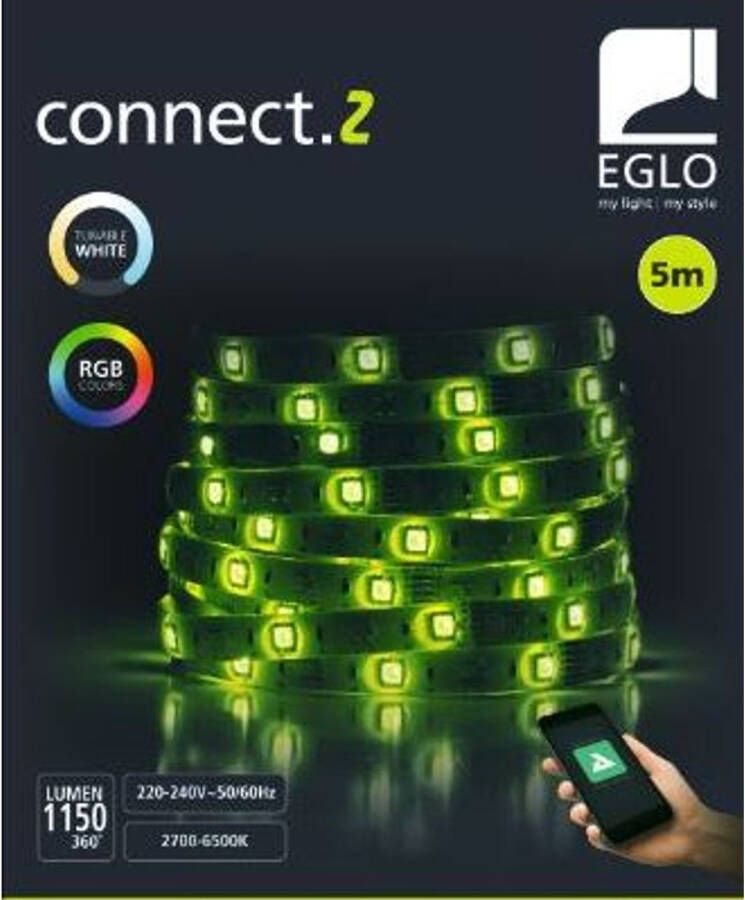 EGLO Connect .z Smart LED Strip 500 cm Wit Instelbaar RGB & wit licht Dimbaar Zigbee - Foto 10