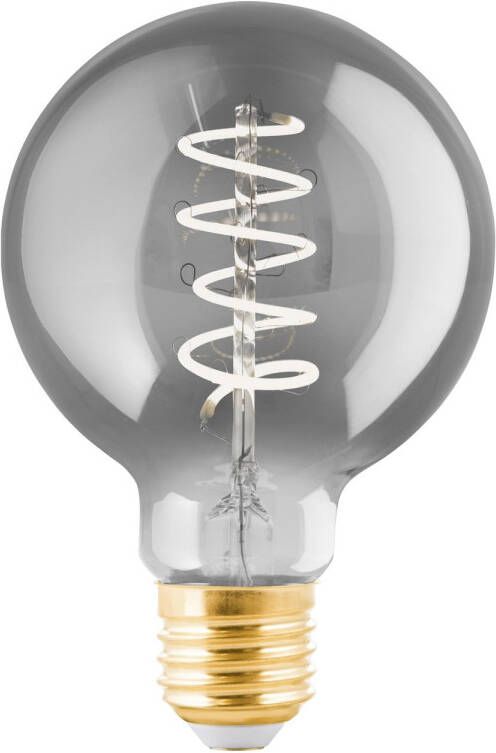 EGLO Ledfilamentlamp G80 Smoky Spiraal E27 4w