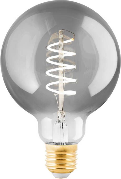 EGLO Ledfilamentlamp G95 Smoky Spiraal E27 4w