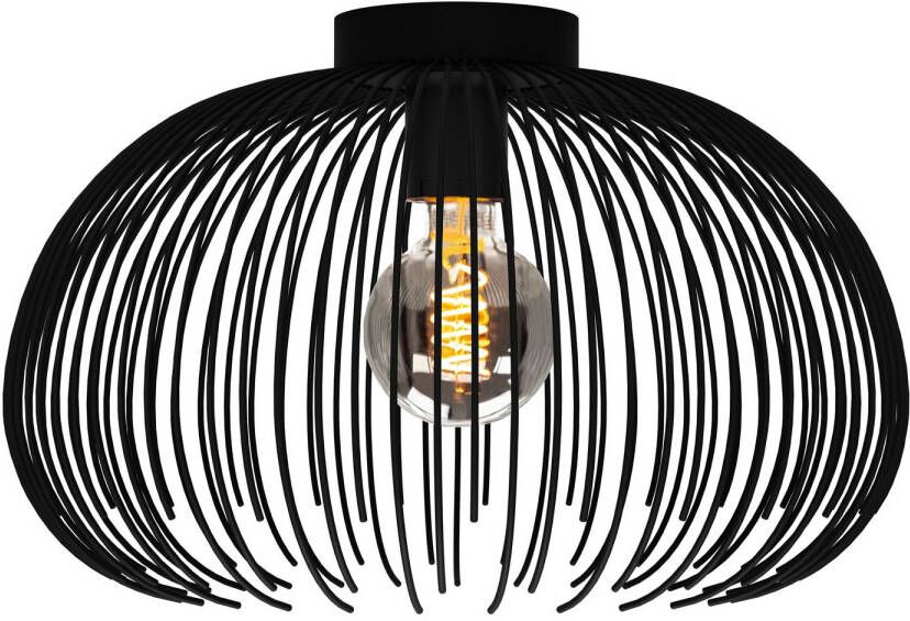 EGLO Plafondlamp Alhabia Zwart ⌀38 5cm E27