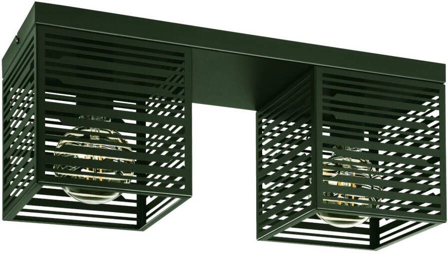 EGLO Plafondlamp PIEDRITAS Plafondlamp in zwart van staal excl. E27 1X40W (1 stuk) - Foto 3