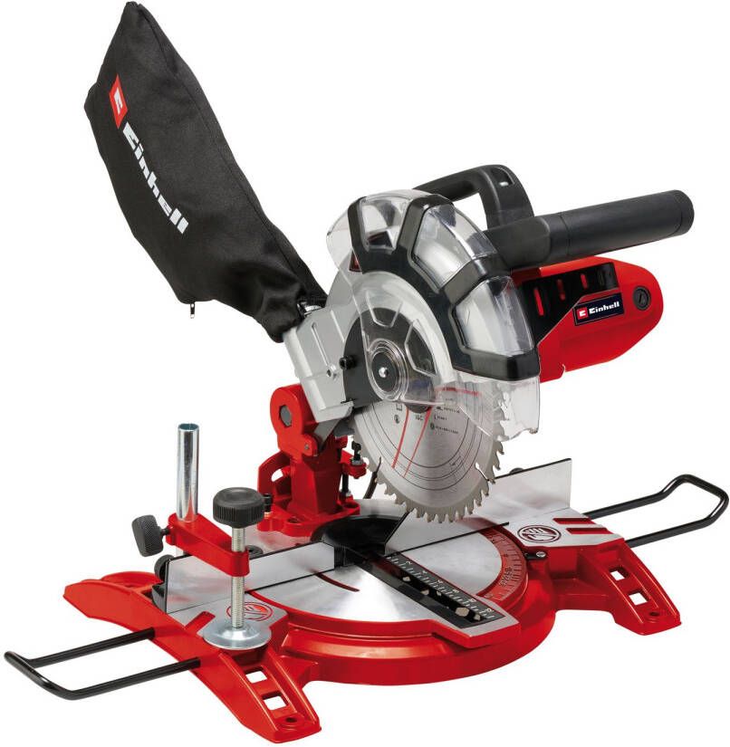 Einhell Elektrische Afkort-Verstekzaag TC-MS 2112 1600 W Ø210 mm Maximale zaagbreedte: 120 mm Zwenkbare zaagkop: 45° Incl. 48 tands zaagblad - Foto 2