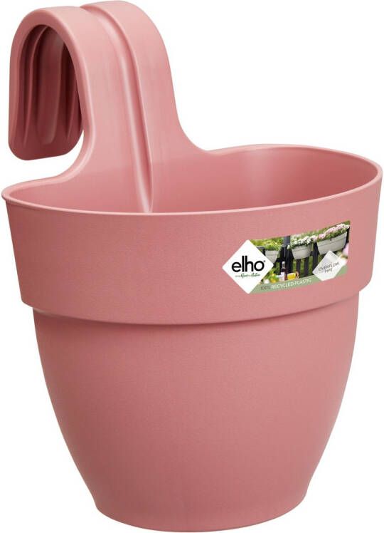 Elho Vibia Campana Easy Hanger S 21 Balkonbak met Ophanghaken 100% Gerecycled Plastic Ø 20.5 x H 26.5 cm