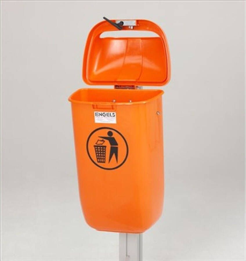 Engels Oranje City-afvalbak – 50 Liter Hdpe Kunststof