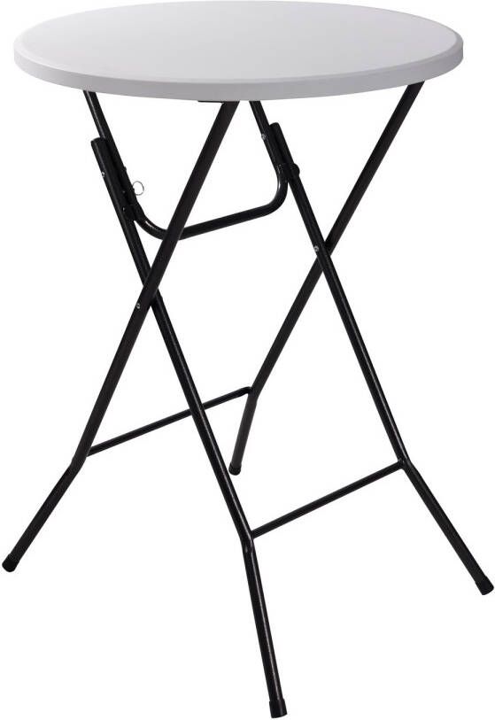 ERRO Statafel Ø80x110cm Wit grijs