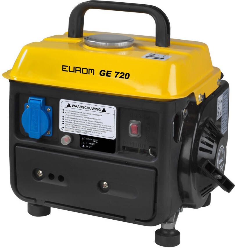 Eurom GE720 Benzine generator 63cc Aggregaat 720 W 230V