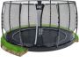 EXIT Toys EXIT Dynamic groundlevel trampoline ø427cm met veiligheidsnet zwart - Thumbnail 3