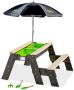 EXIT Toys EXIT Aksent zand- water- en picknicktafel (1 bankje) met parasol en tuingereedschap - Thumbnail 2